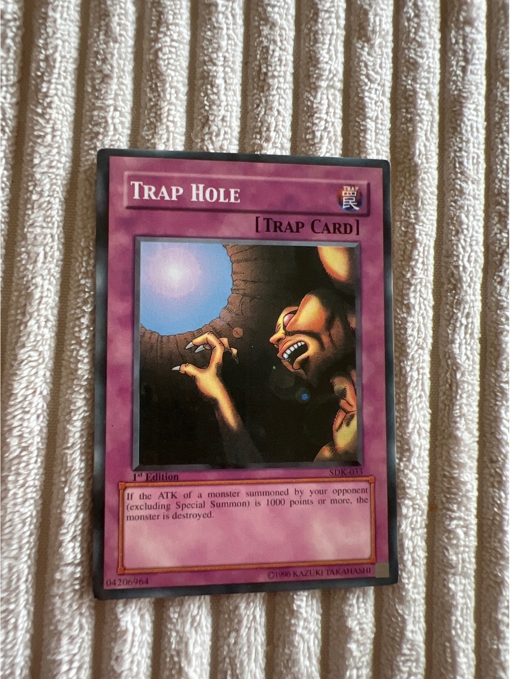 First edition, Trap Role  Yu-Gi-Oh! trading card [COPY]